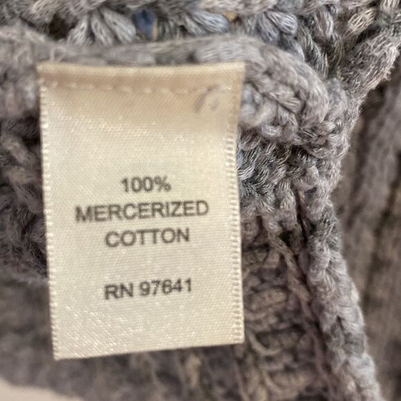 J Jill Sweater Two Tone Gray Scoop Neck  Large - Picture 7 of 7